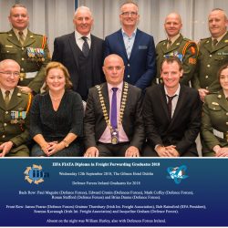 Defence Forces Ireland FIATA Diploma Graduates for 2018 - web size