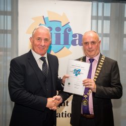 Edward Cronin and IIFA President Bob Rainsford - web