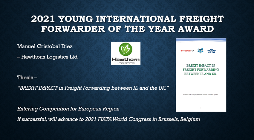 FIATA and Hawthorn Logistics Young International Freight Forwarder of the Year Award 2021
